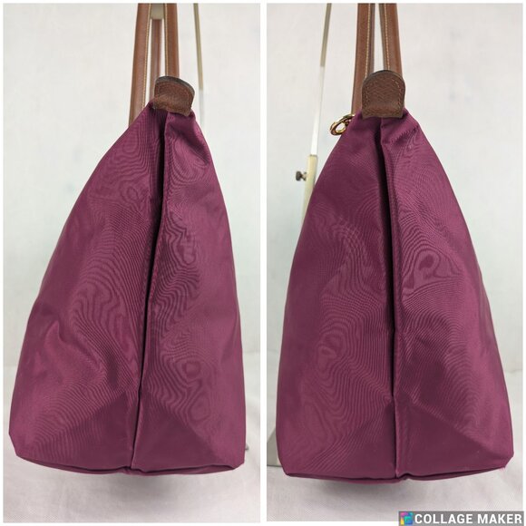 Longchamp Le Pliage Tote – Used Nylon Bag Purple , Classic Design, Ships Fast! - Picture 7 of 16